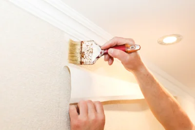 Pose de papier peint à la Meilleraie-Tillay — revêtements muraux et toiles de verre